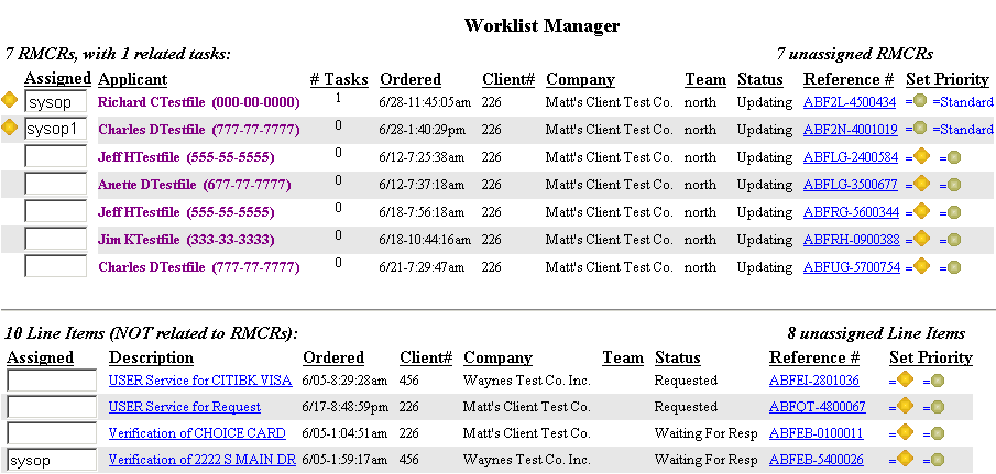 An example of what the Worklist Manager looks like